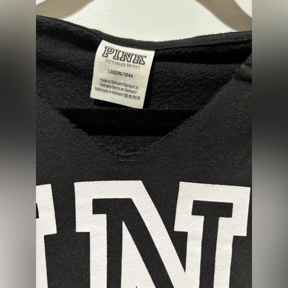 Victoria’s Secret Pink black hoodie size Large - Picture 3 of 4